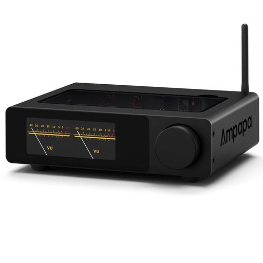 Ampapa x Douk Audio コラボレーション: 高評価を得たDouk Audio A5アンプを基に構築されたD1は、TPA3255チップ、HPF、PRE-OUT、ソケット式オペアンプといった中核機能を継承—さらにデジタルVUディスプレイ、TRSバランス入力、Bluetooth 5.2、トレブル/バスコントロール、リモコンなどをアップグレードし、次世代のHiFiパフォーマンスを実現。 レトロな魂を宿すデジタルVUメーター: D1は、クラシックな美学と現代の実用性を融合した鮮やかなOLEDスクリーンを特徴とします。クラシックなイエロー、ブルー、またはブラックの7つのVUスタイルをお楽しみいただけ、全ての操作と再生のリアルタイムフィードバックを視認できます。スタイリッシュかつ機能的であり、音楽に命を吹き込みます。 真の2.1システムのために設計: 調整可能な30–200Hzハイパスフィルターは、メイン出力から低周波数を除去し、ステレオスピーカーにより優れた明瞭度で中域と高域に集中させることを可能にします。
