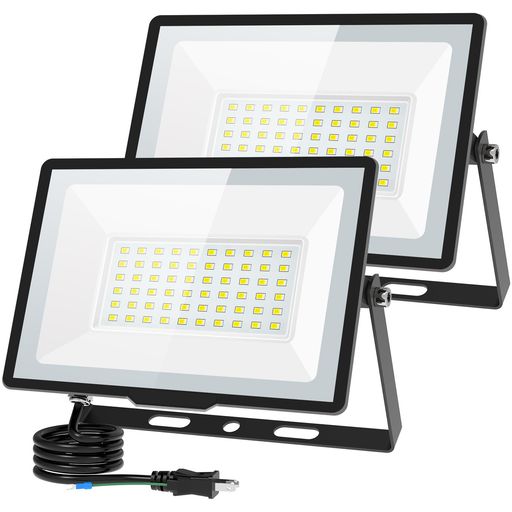 KIWEN led投光器 屋外 防水 作業灯 100v 60w 8000ルーメン 高輝度 800w相当 投光器...