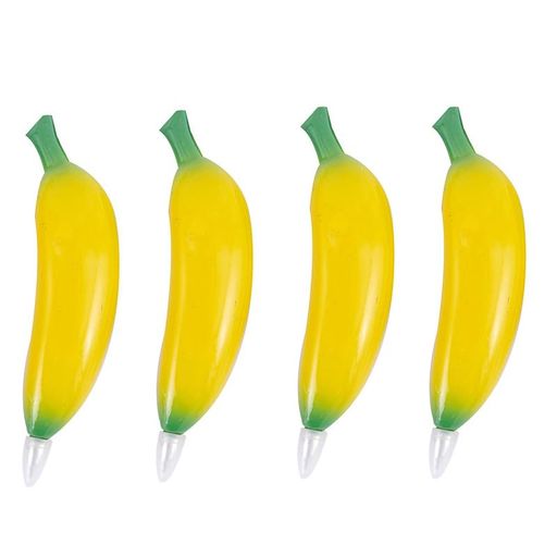 Maydahuiかわいいフルーツバナナボールペン油性0.5mm黒6本セットおしゃれ可愛い果物文房具子供学生ギフトプレゼント