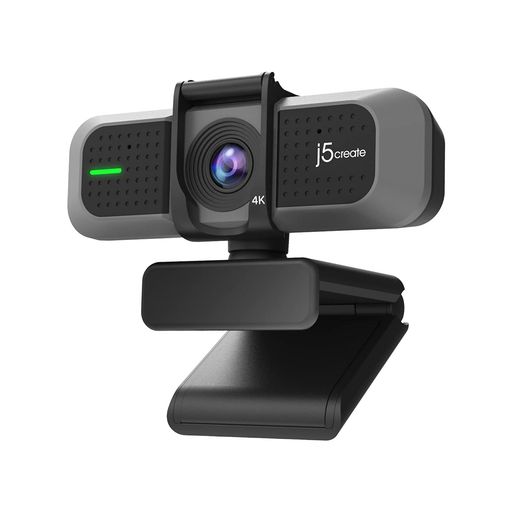 j5create USB 4K Ultra HD webカメラ 4K 30fps 1080p 60fps 2倍デジタルズーム 微光対応f/2.0レンズ ワイドレンズ画角対角94° プライバシーシャッター 全指向性マイクx2