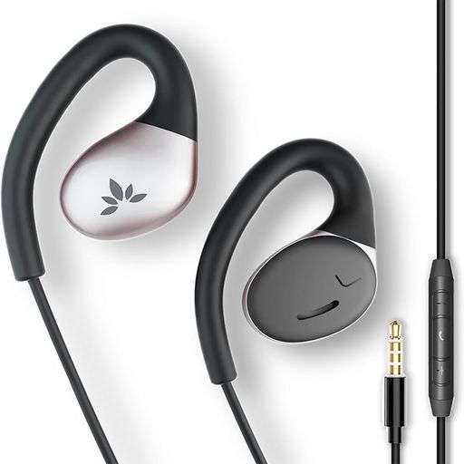 Avantree Resolve – 有線イヤホン 3.5mm AUXジャック 耳掛け式 オープンイヤー マイク付き 耳を塞がない 開放型 着信応答/終話 音量調節 イヤーフック付き 軽量 遅延ゼロ オープンイヤーイヤホン