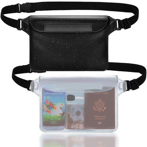 xunbida防水ポーチ【完全防水・2個セット】IPX8認証スクリーンタッチ可能肩かけ斜め掛け軽い小物収納調整可能なベルト付きPVC素材三重チャックスマホlPhone161514pluspropromax13