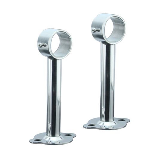 OUNONAパイプブラケットブラケットホルダー物干し竿受け天井吊り下げステンレス2本直径調整でき28mm以..