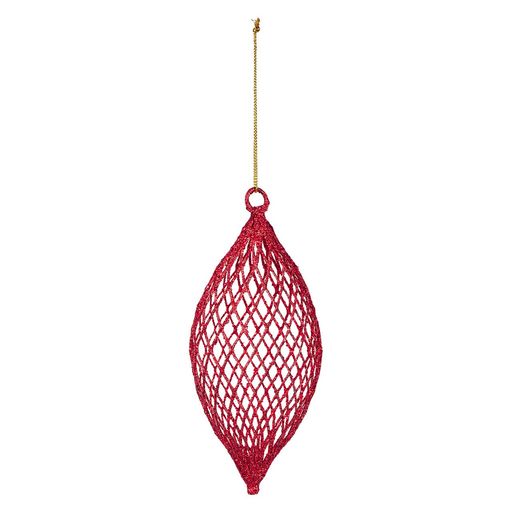 東京堂(Tokyodo)クリスマスオーナメント装飾フェスティバルドロップレッドΦ6.5xH15cm1入XO002191-003
