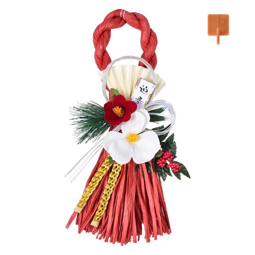 皆様に新年のご多幸と幸福をお祈りし、心を込めてお作りした正月飾りです。正月飾りは、厄除けの象徴であり、家の守り神である年神様をお迎えする意味があります。また、家内安全、交通安全、商売繁盛などのご利益もございます。 しめ縄、水引、花などをあしらった優美な正月飾りは、日本の伝統的な趣を受け継ぎつつも、現代的な要素も取り入れています。新年を迎えるための華やかな飾りです。 正月飾りを吊るすことで、室内を清め、邪気を払う効果があるため、玄関に飾られることが多いです。ドア枠、窓、玄関などに吊るして新年を迎えるのはもちろん、様々なイベントの演出にも最適です。 設置場所:玄関、店舗、リビングルーム、寝室、客室、廊下、書斎、ホテル、和室、寮、食堂、廊下、会議室、オフィスなど。 これらの正月飾りは高品質の素材で作られており、耐久性に優れています。吊り紐とフックが付属しており、ドアや壁に簡単に掛けられます。さらに、安全な輸送のために透明なプラスチックボックスに丁寧に梱包されています。