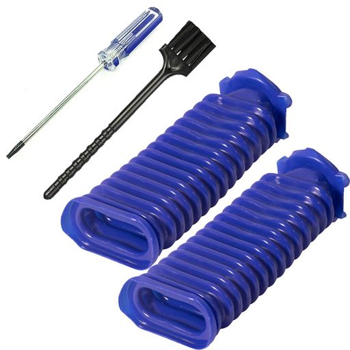 掃除機ホース交換用 【製品互換性】:この青いホースはDyson V 6、V 7、V 8、V 10、V 11型掃除機に適しており、Dysonのオリジナル部品ではありません。V 8 slimとV 10 slimには互換性がありませんので注意してください。 【シーンの操作】:これはDyson家庭用掃除機の交換部品で、掃除機下部配管と本体の間に取り付けられています。コルゲートチューブが摩耗して空気漏れ、吸引力が低下した場合、このホースを交換することで掃除機の清掃能力を回復することができます。 【高品質マテリアル】:良質な材料を用いて製造され、丈夫で耐久性がある。新しいブルーホースを交換すると、より効率的にクリーニングできます。 【セットアップが簡単】:古い破損した青いホースを直接取り替えることができ、ユーザーは簡単にインストールを完了することができます。T 8ドライバーとブラシが付属しており、取り付けが簡単です。 【パッケージ内容】:Dyson掃除機の青いホース2つ、T 8ドライバ1つ、ブラシ1つが含まれています。