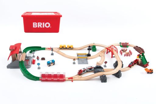 樂天商城 - BRIO(ブリオ)2025年クリスマス限定レールセット80000-144[全69ピース]対象年齢3歳~専用ケース付き(クリスマスプレゼント、レールセット、おもちゃ、木製レール)