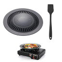 kasanidika焼肉プレートカセットコンロ用マルチグリドル鉄板BBQ対応アウトドアアウトドア直火軽量焚き火キャンプお手入れ簡単家庭用32cm