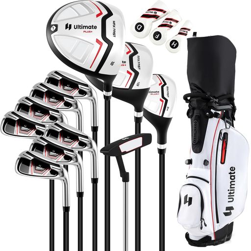 GYMAXレディースゴルフクラブセット右用クラブ11本ゴルフ完全セット高性能ゴルフ体験(white)