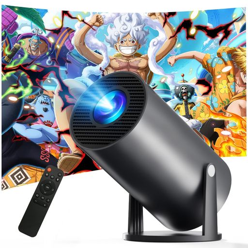 EXTEDRGプロジェクター家庭用【2025新登場!270°回転・AndroidTV搭載・4K対応・18000LM】プロジェクター小型高輝度天井投影Wi-Fi6Bluetooth5.4HiFiスピーカースタンド一体型リアル1080P