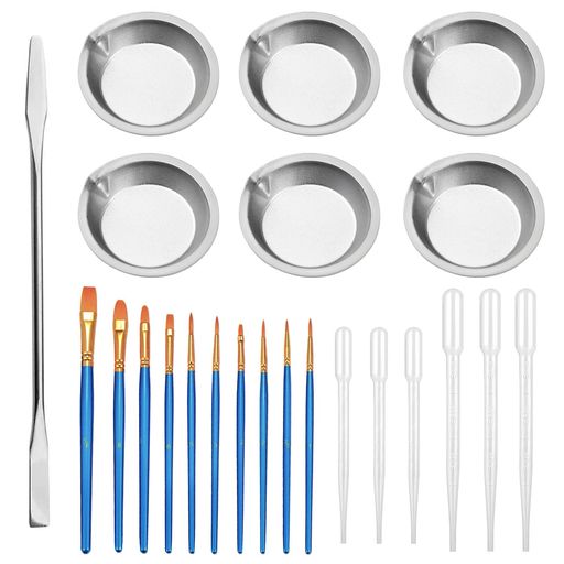 調色スティックプラモ塗装13個/23個塗料皿画具セットホビー用万能ツールキット初心者上級者対応塗装用具多様な模型に適用簡単操作(23点セット)