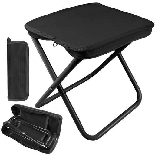 其它 - Zeunoen折りたたみ椅子軽量コンパクトポータブルチェア耐荷重90kgアウトドアキャンプ釣りスツール室内屋外用収納便利(ブラック)