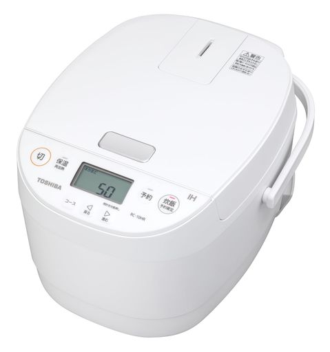 TOSHIBA(東芝)炊飯器5.5合RC-10HR(W)ホワイトIHricecooker保温白米24時間おかゆ炊込み玄米温泉卵