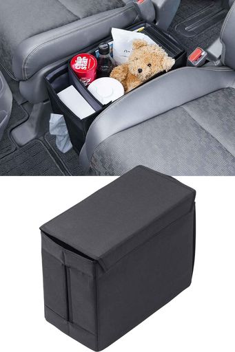 サンワダイレクトコンソールボックス汎用幅18.5cmティッシュボックス付き折りたたみ車内収納ボックストランクMサイズ蓋付き200-CARBG007