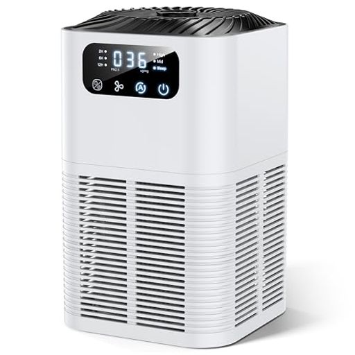 空気清浄機小型【12畳~20畳・360°強力浄化】4重ろ過極静音自動モードオンバンドLEDデジタル表示ペット..