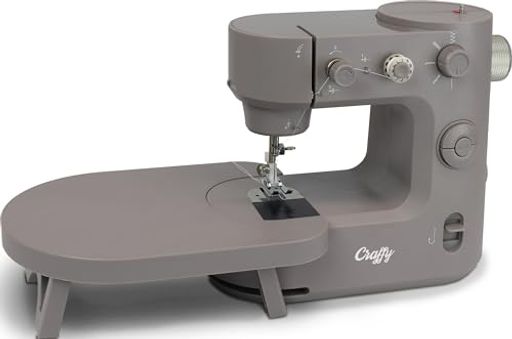 Estale小型ミシンコンパクト台座付き厚手デニム対応ジグザグ直線フットペダルライト付き電動軽量初心者..