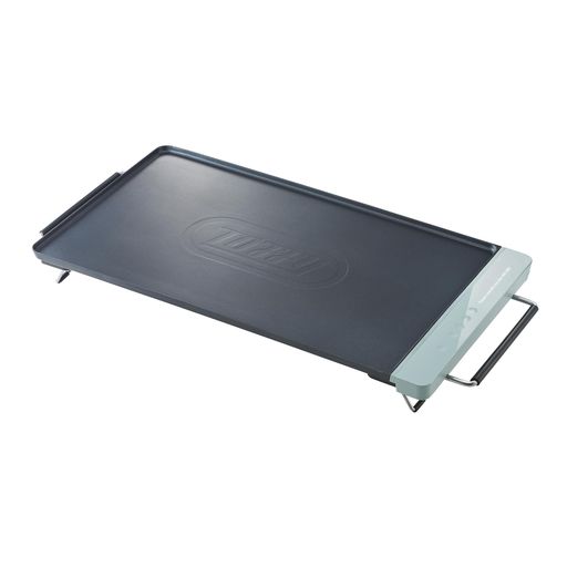 【Toffy/トフィー】スリムグリルプレートK-GP2薄3cm丸洗いOKフラットシートヒーターバーべキューお好み焼き串焼きコンパクトレジャーキャンプグランピングペールアクア(4.0)