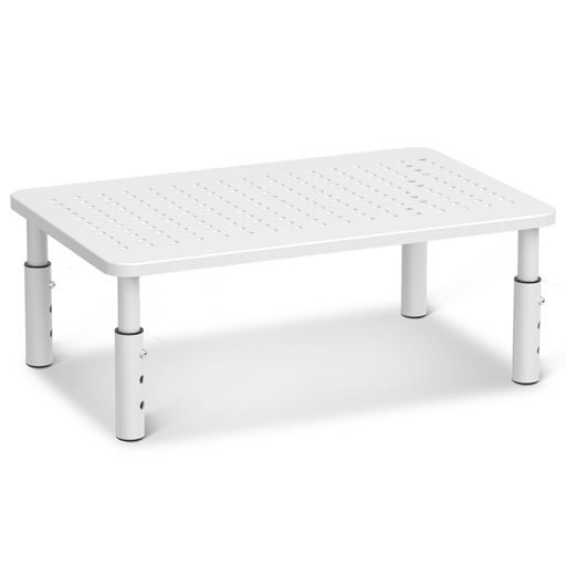 Bracwiser机上台モニター台ノートパソコンスタンドモニタースタンドキーボード収納机上収納卓上ラック白姿勢改善高さ調整可能耐荷重20kgMST003W