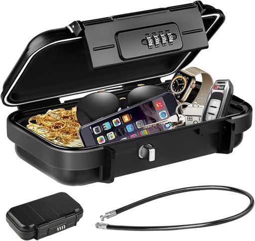 Absdefenセキュリティキーボックス鍵ボックス南京錠ロックポケットダイヤルロック4桁ダイヤル式小物キ..