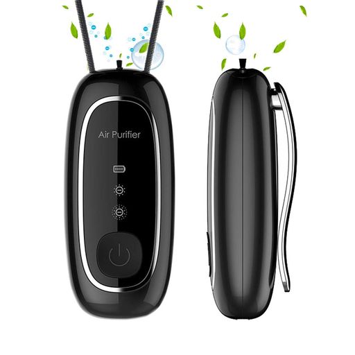 VIGOUROUSパーソナル空気清浄機空気清浄機ミニ小型USB充電式首掛けクリップ式携帯型用マイナスイオン発..