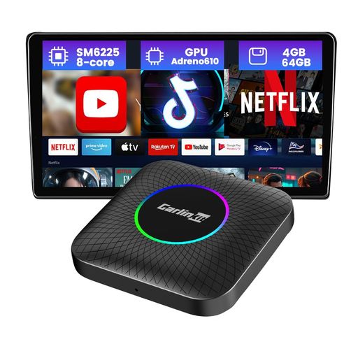 CarlinKitCarPlayAIBox-有線CarPlay搭載タッチスクリーン車向けワイヤレスCarPlayアダプター、Android1..