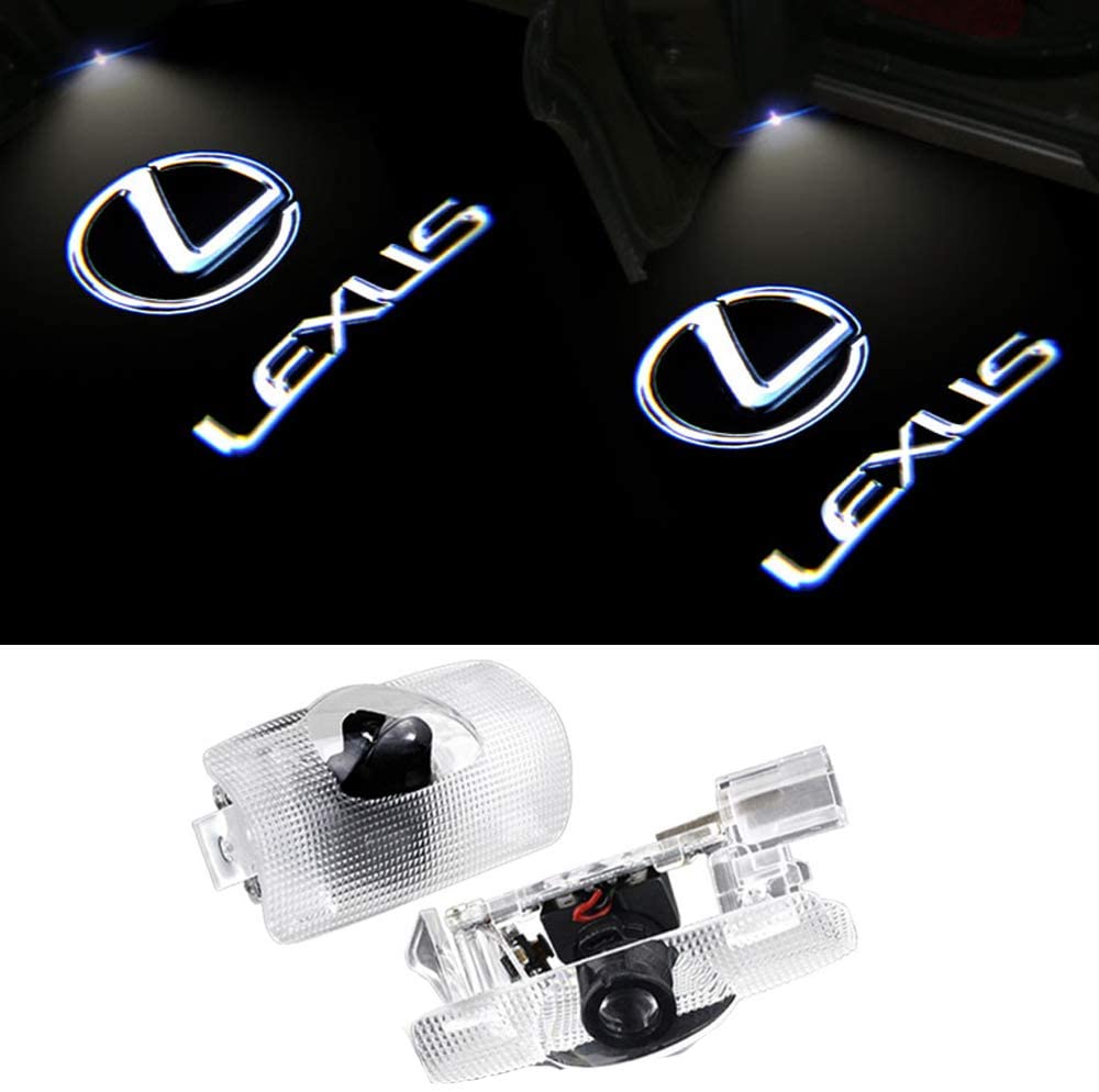 LEXUS(レクサス)MINILE レクサス用カーテシランプ ロゴ 2個セット ドア LEDロゴ投影 LS ES IS LX RX GS UX NXシリーズ カーテシ 交換タイプパーツ for レクサス C 2