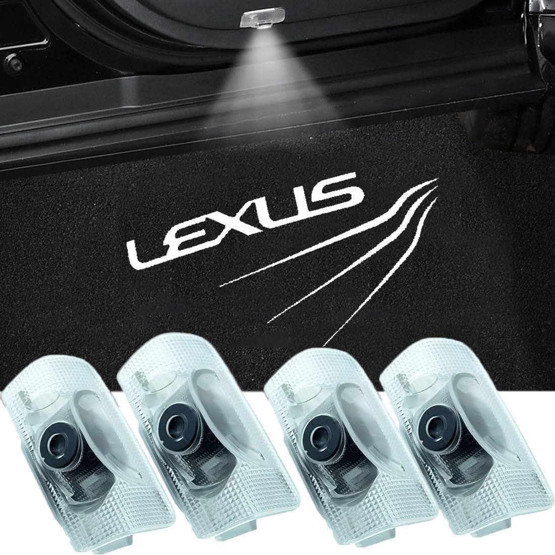 2個セット　レクサス（LEXUS）カーテシライト LEDロゴ カーテシランプ 純正交換タイプ