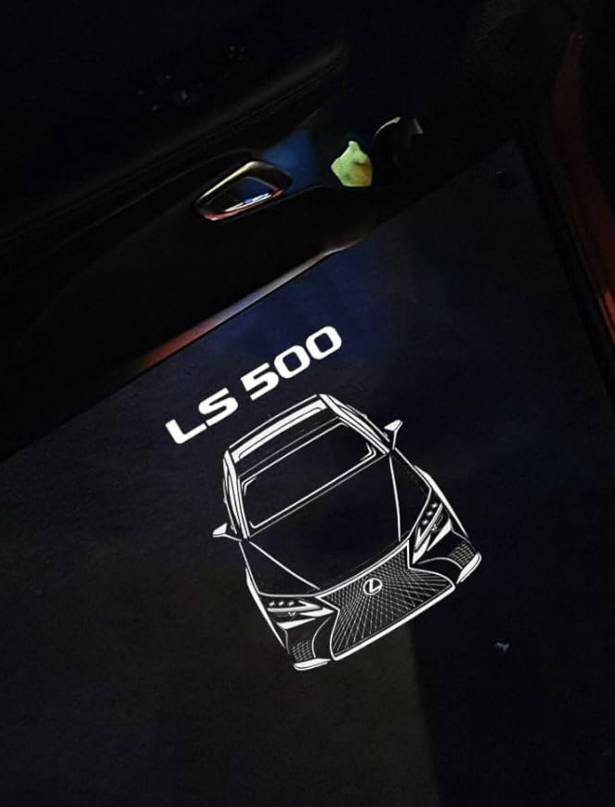 レクサスLS 対応 レクサスls カーアクセサリー ウェルカムライト カーテシライト カーテシランプ 車用ドアランプ 高輝度 LED ロゴ投影明るさアップ 取付工具付き 運転席用&助手席用 取付工具付き 2 個