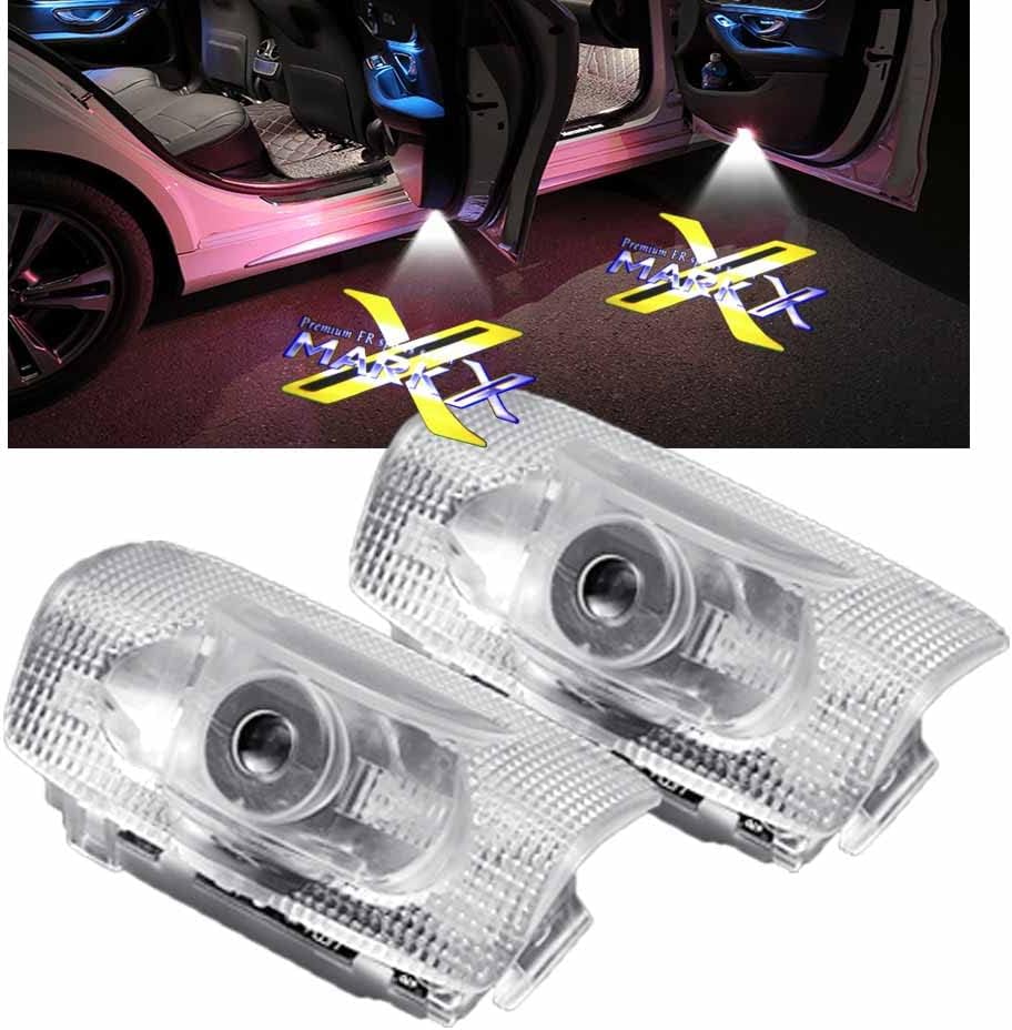 TOYOTA（トヨタ）マークXエンブレム カーテシライト LEDロゴ カーテシランプ 純正交換タイプ 2個セット