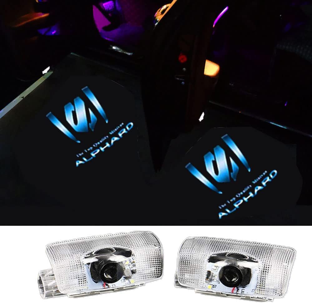 アルファード20/30系 カーテシランプ 車用カーテシライト 車種専用設計 LEDロゴ投影