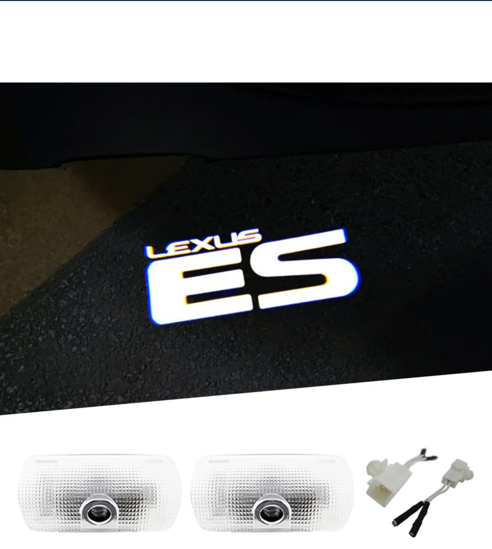 レクサス（LEXUS）カーテシライト モデル別LEDロゴ カーテシランプ 純正交換タイプ 2個セット