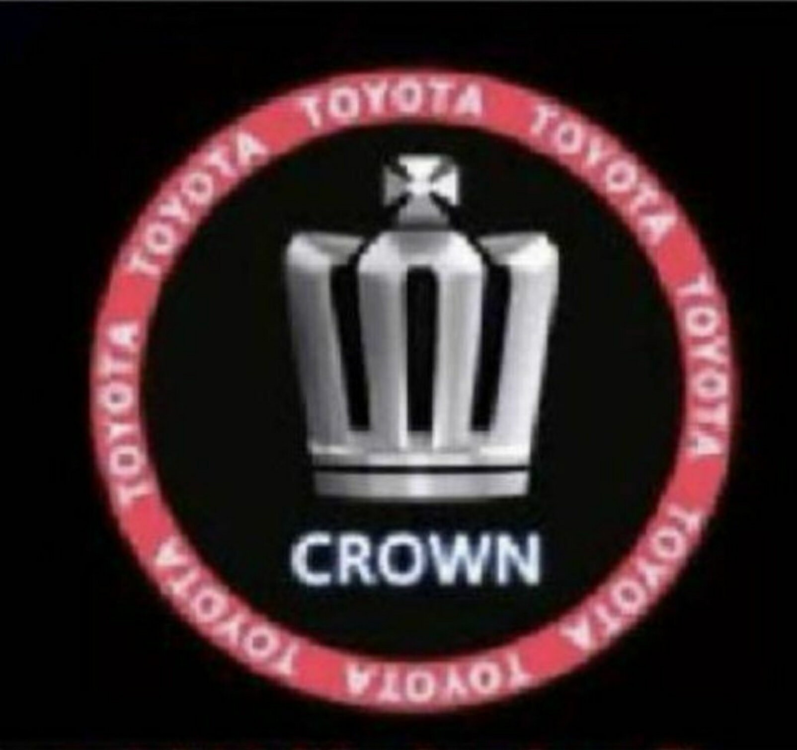 Rakuten - 商品 TOYOTA(トヨタ)クラウン/クラウンアスリート 180系 200系 210系　LEDカーテシランプ4個セット　LEDロゴ投影　簡単取付！