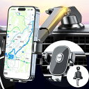 車載スマホホルダー 2in1 車 スマホスタンド 【伸縮アーム・360度回転・送風口兼用】(2)