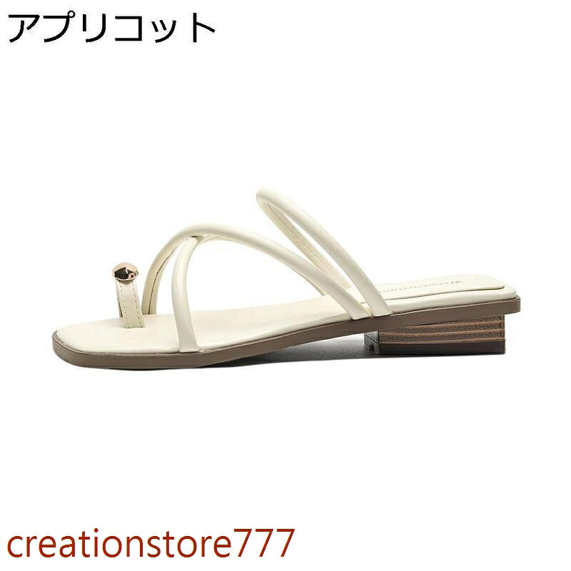 Creation-store楽天市場店の【楽天スーパーSALE】ワンストラップサンダル レディース 夏 ローウェッジ レトロローマ風 ミュールタイプ 外履き おしゃれ デイリー｜アングル3