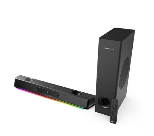 【公式ストア】【直販】クリエイティブメディア Sound Blaster Katana V2X 最大出力 ハイパワー 180W PC / TV / コンソール Dolby Audio デコード ゲーミングサウンドバー タイプ スピーカー SP-SBKV2X
