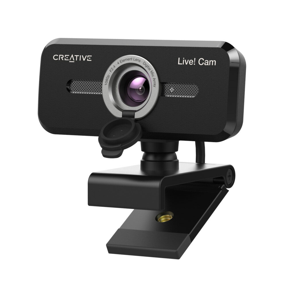 クリエイティブメディア Creative Live Cam Sync 1080p V2 スマートで快適なビデオ＆ボイス コミュニケーションが行えるデュアル マイク内蔵フルHDウェブカメラ LC-SYN18V2