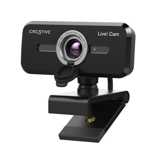 【公式ストア】クリエイティブメディア Creative Live! Cam Sync 1080p V2 スマートで快適なビデオ&ボイス コミュニケーションが行えるデュアル マイク内蔵フルHDウェブカメラ LC-SYN18V2