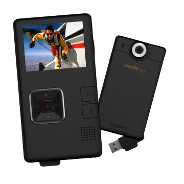 【送料無料】「YouTubeへの簡単動画投稿」や「ブログ用ビデオの撮影」にピッタリなHD画質のビデオカメラCreative Vado HD Pocket Video Cam [VI-VHD8G]