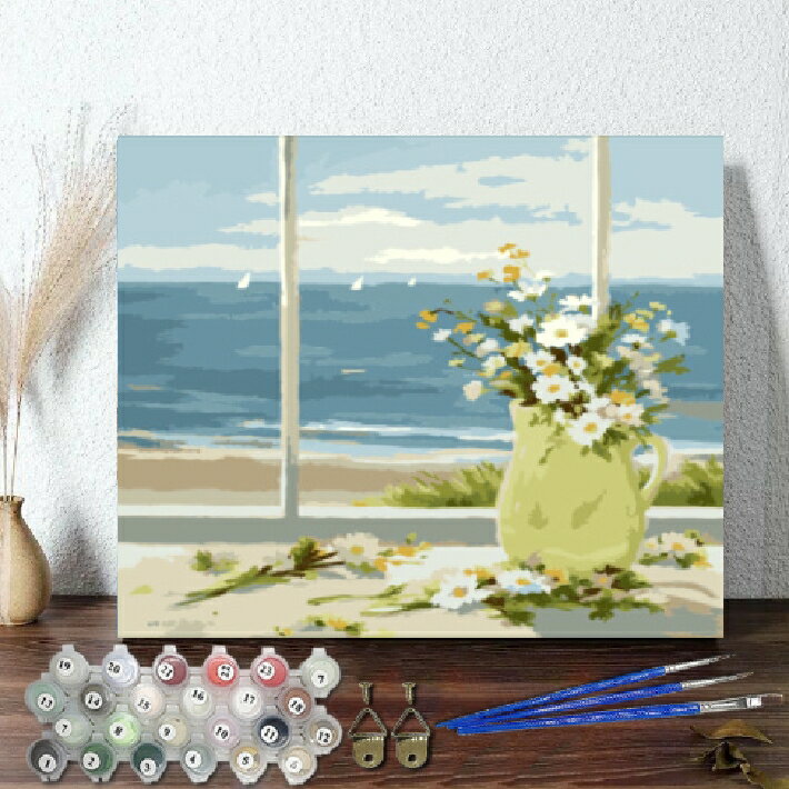 母の日 父の日 大人の塗り絵 絵画 油絵塗り絵 数字塗り絵 油絵風 小さな菊 名画 【油絵】 アクリル絵の具 塗り絵 大人 油絵 セット キャンバス 壁デコ 塗り絵セット 壁飾り ギフト 手作り アートパネル 絵 趣味 プレゼント 敬老の日 誕生日 新築 お祝い