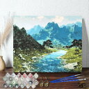 母の日 父の日 油絵 絵画 インテリア 油絵 セット 油絵風 壁掛け 美術品 数字 塗り絵 大人の 塗り絵 塗り絵 キット セット 風景画 山川 キャンバス 壁...