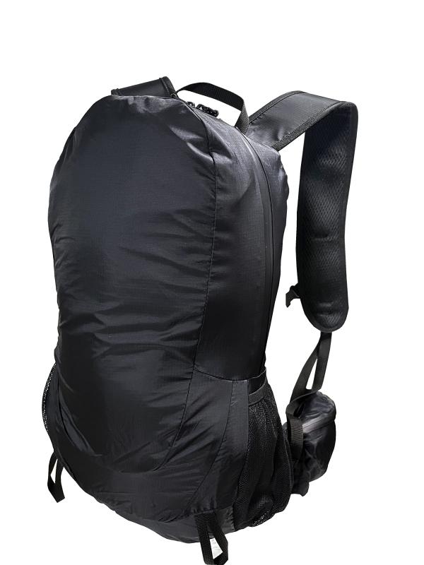Rakuten - バックパック（サイドポケット付） 20L 超軽量（UL） 撥水 防水 メンズ レディース ハイキング トレッキング ブラック 黒 折りたたみ 旅行 トラベル 防災 PEAKHUNT(ピークハント）