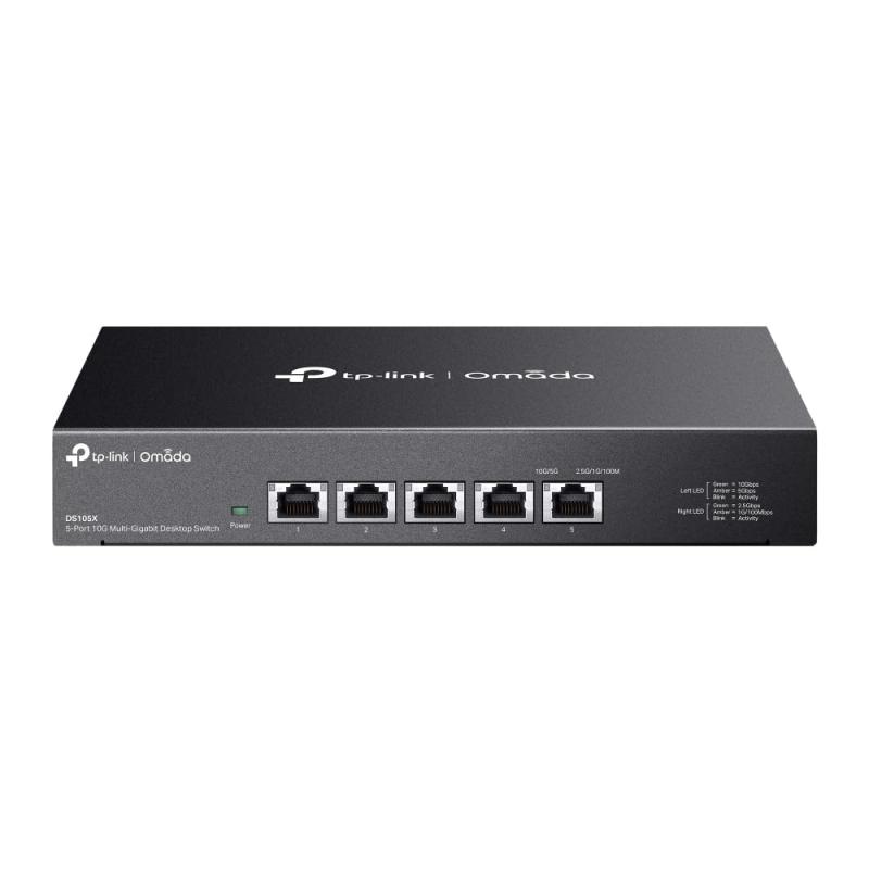 SHARP - TP-Link 5ポート 全ポート10G対応 10G マルチギガビット アンマネージ プラグ&プレイ Omada対応 スイッチングハブ DS105X