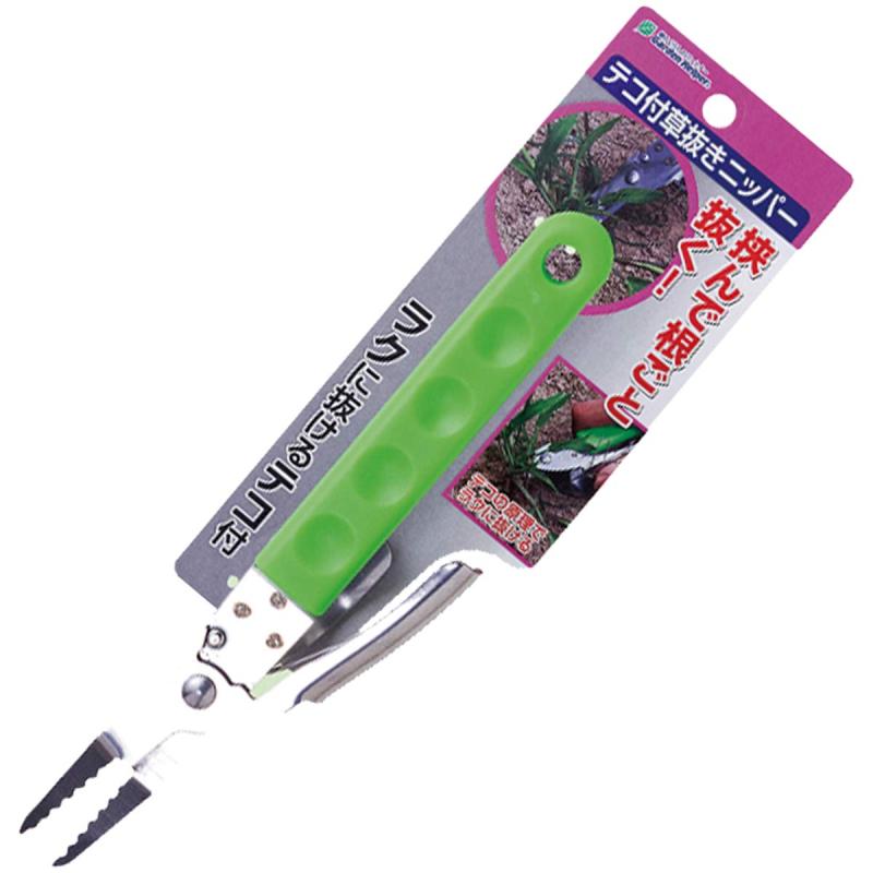 石黒金属 テコ付草抜きニッパー KP-9 ステンレス製 本体: 奥行4.8cm 本体: 高さ19.7cm 本体: 幅4cm