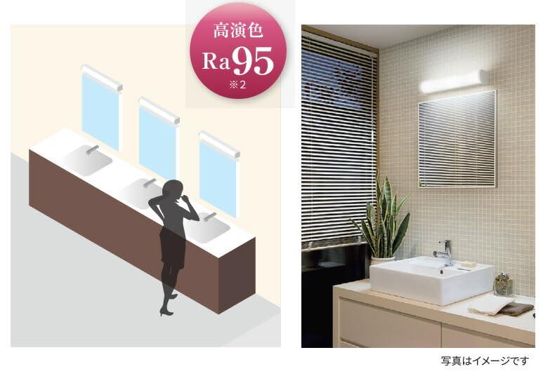東芝 住宅用照明器具 ミラー灯 多目的灯 LED一体形 蛍光灯器具20Wクラス 高演色Ra95 スイッチなし 昼白色5000K LEDB87007N-LS