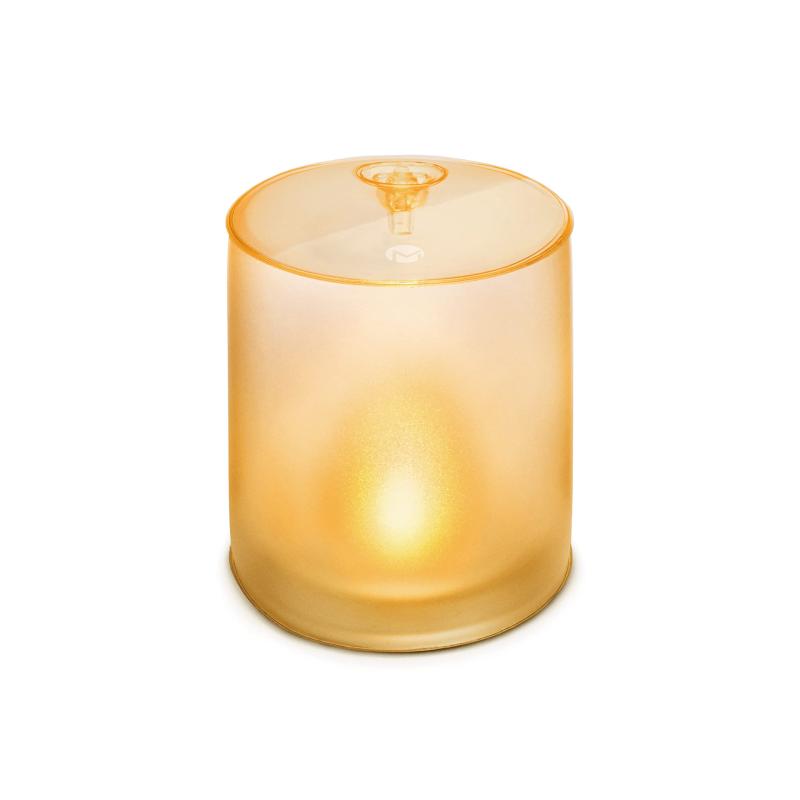 Rakuten - 【MPOWERD CANDLE】 エムパワード キャンドル/空気で膨らむ ソーラーライト こはく色 の ゆらぎ の 灯り 防水 バスライト