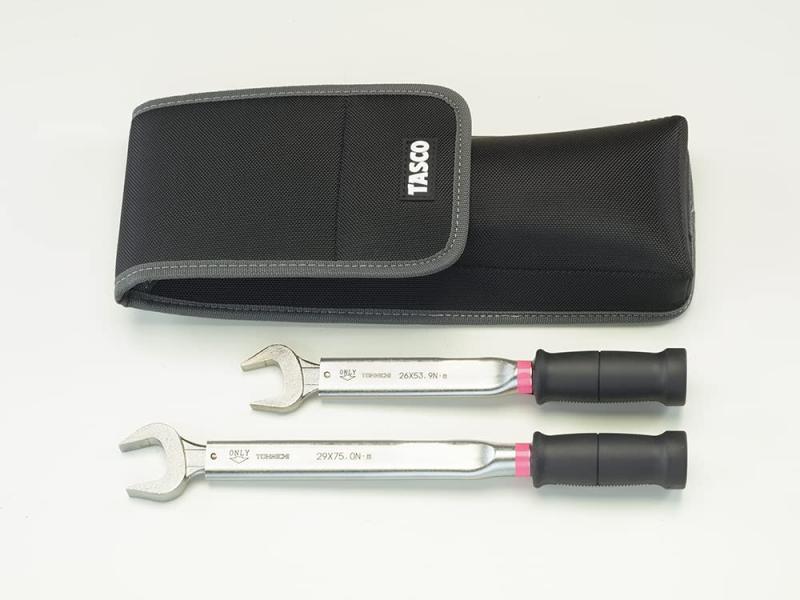イチネンTASCO TA771LR-3 高精度トルクレンチセット ケース・校正証明書付 エアコン工具