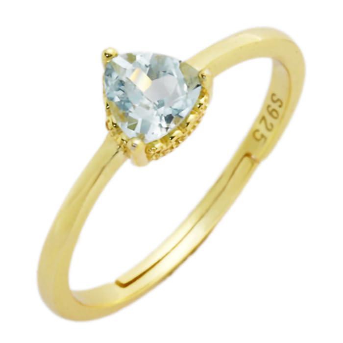 [gulamu jewelry] [グラムジュエリー] トパーズ 指輪 レディース フリーサイズ ブルートパーズ 人気 一粒 11月 誕生石 シルバー925 ゴールド 金属アレルギー対応 お洒落 プレゼント 女性
