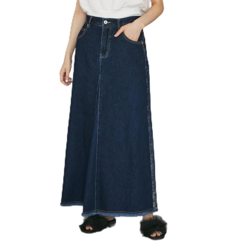 ROPE' PICNIC(ロペピクニック) スカートセミフレアロング箔プリントdenimスカートレディース creativeglobal01-10107761 クリエイティブグローバル パッケージ画像