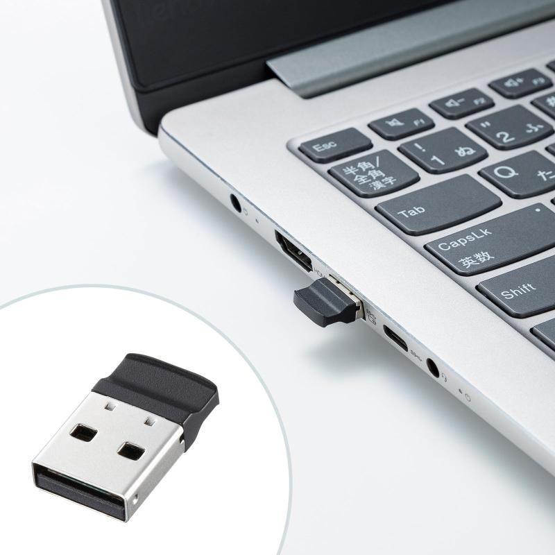 クリエイティブグローバルのサンワサプライ ワイヤレスキーボード 静音マウスセット 2.4GHz USB-A 112キー 日本語配列 Copilotキー メンブレン ブラック SKB-WL40ASETBK｜アングル3