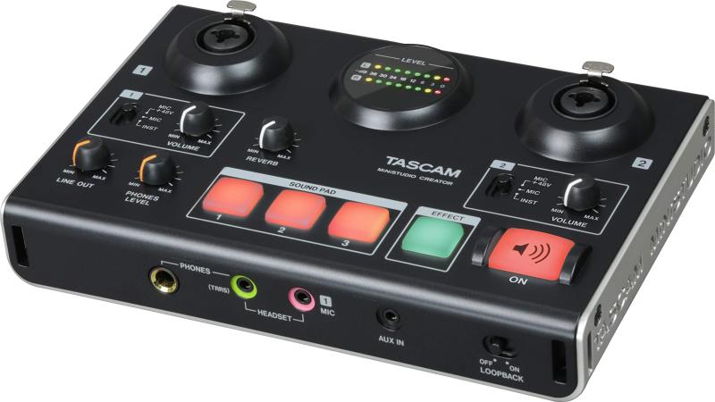 乐天商城 - TASCAM(タスカム) MiNiSTUDIO CREATOR US-42W ポッドキャスト ボイスエフェクト リバーブ 効果音再生 Youtube 配信機材 ミキサー ゲーム実況 カラオケ